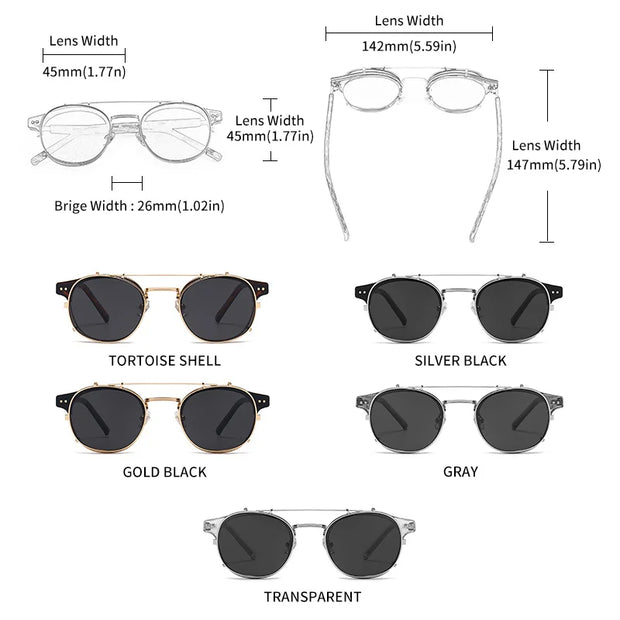 GCV Double Layer Steampunk Sunglasses