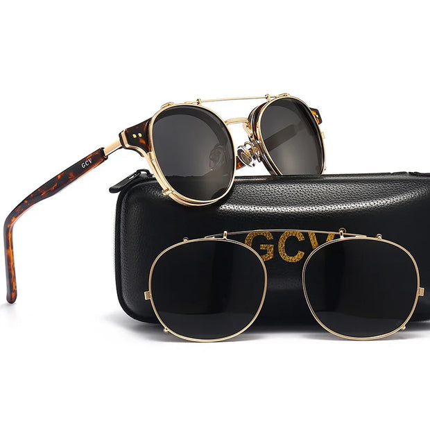 GCV Double Layer Steampunk Sunglasses