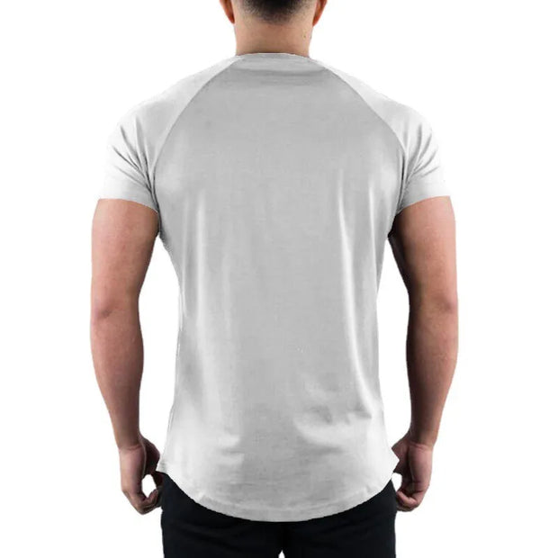 Plain Gym Men Summer Fitness T-shirt