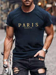 Paris Romantic City Letter Graphic Tee