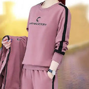 3Pcs Simple Suit Sportswear Round Neck