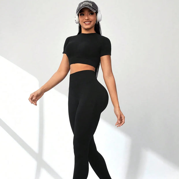 Solid Yoga Women's Tracksuit Set